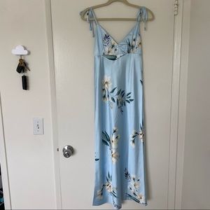 Gorgeous Hello Molly Satin Blue Dress